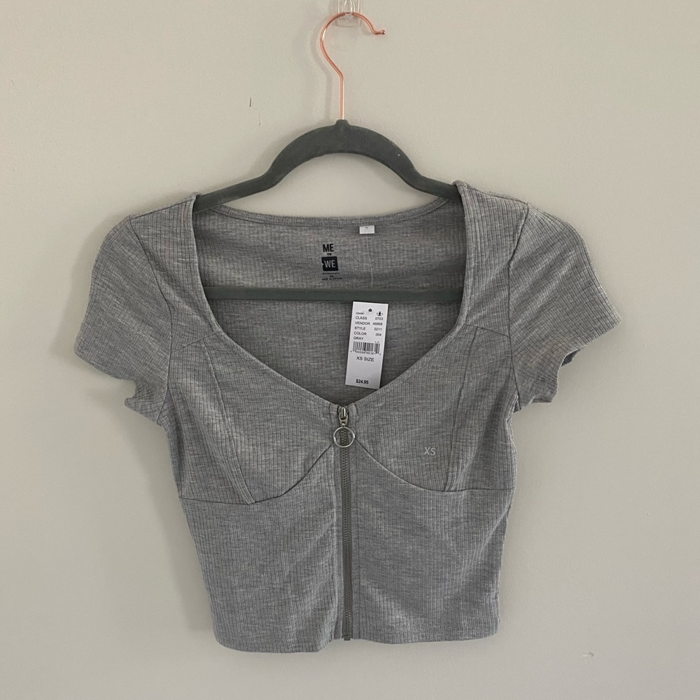 Grey croptop